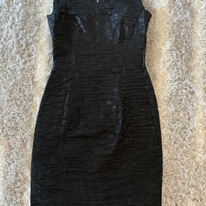 DOLCE & GABBANA - Black Sleeveless Midi Dress, zipper at the back. Size 38.